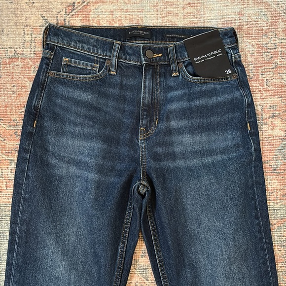 Banana Republic High-Rise Straight Jeans Size 28 - Picture 2 of 11